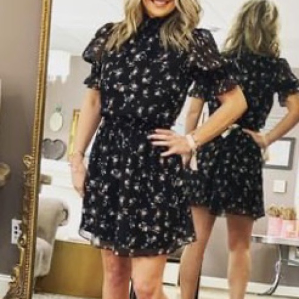 Black Floral Dress